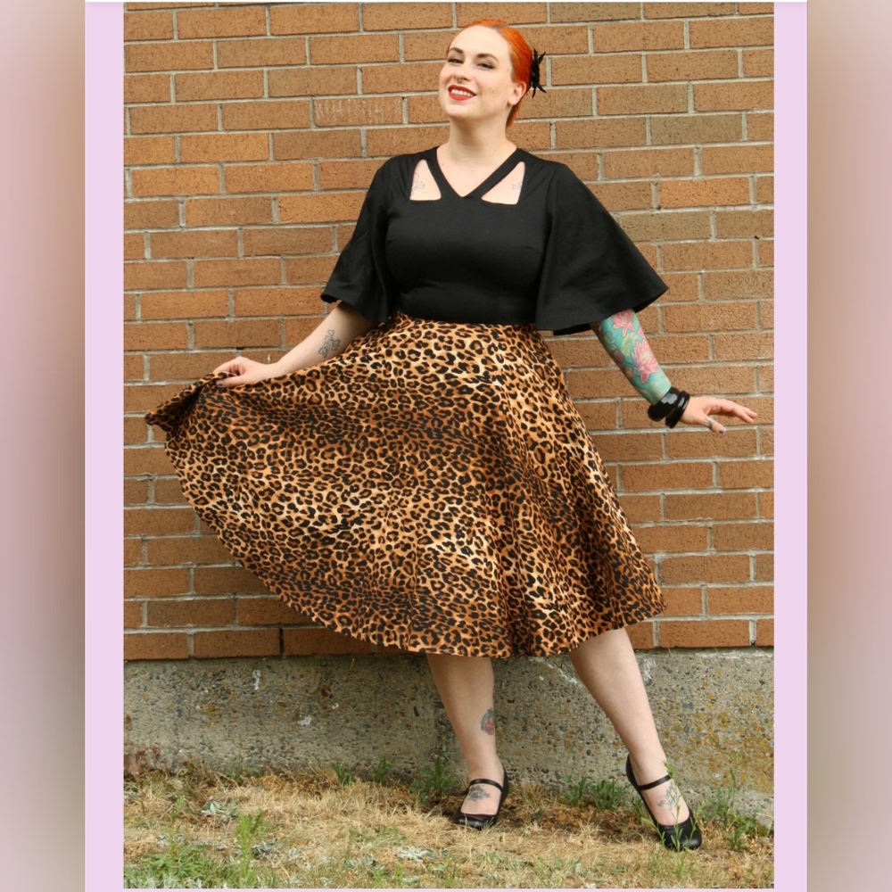 Leopard Print Pinup Dress